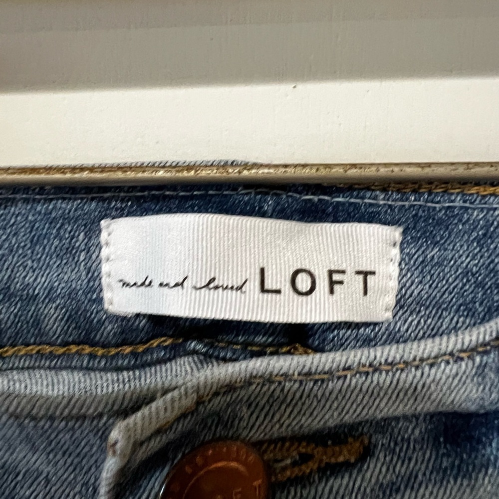 LOFT Light Blue High Waist Denim